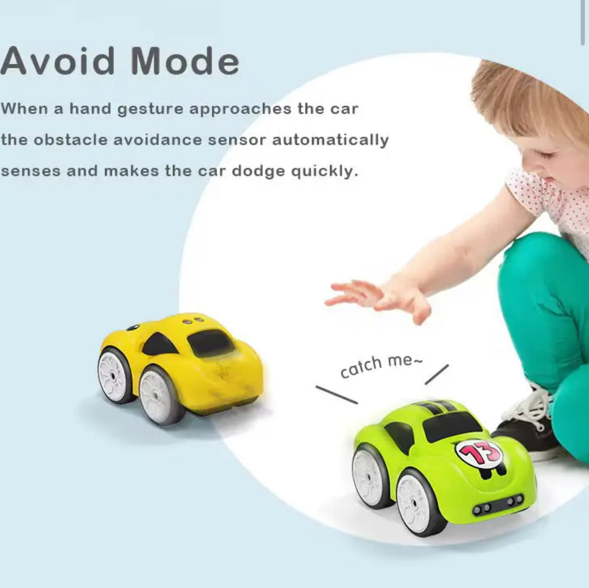 Mini RC car with Magic Intelligence Sensor Follow Me Remote Controlled Car