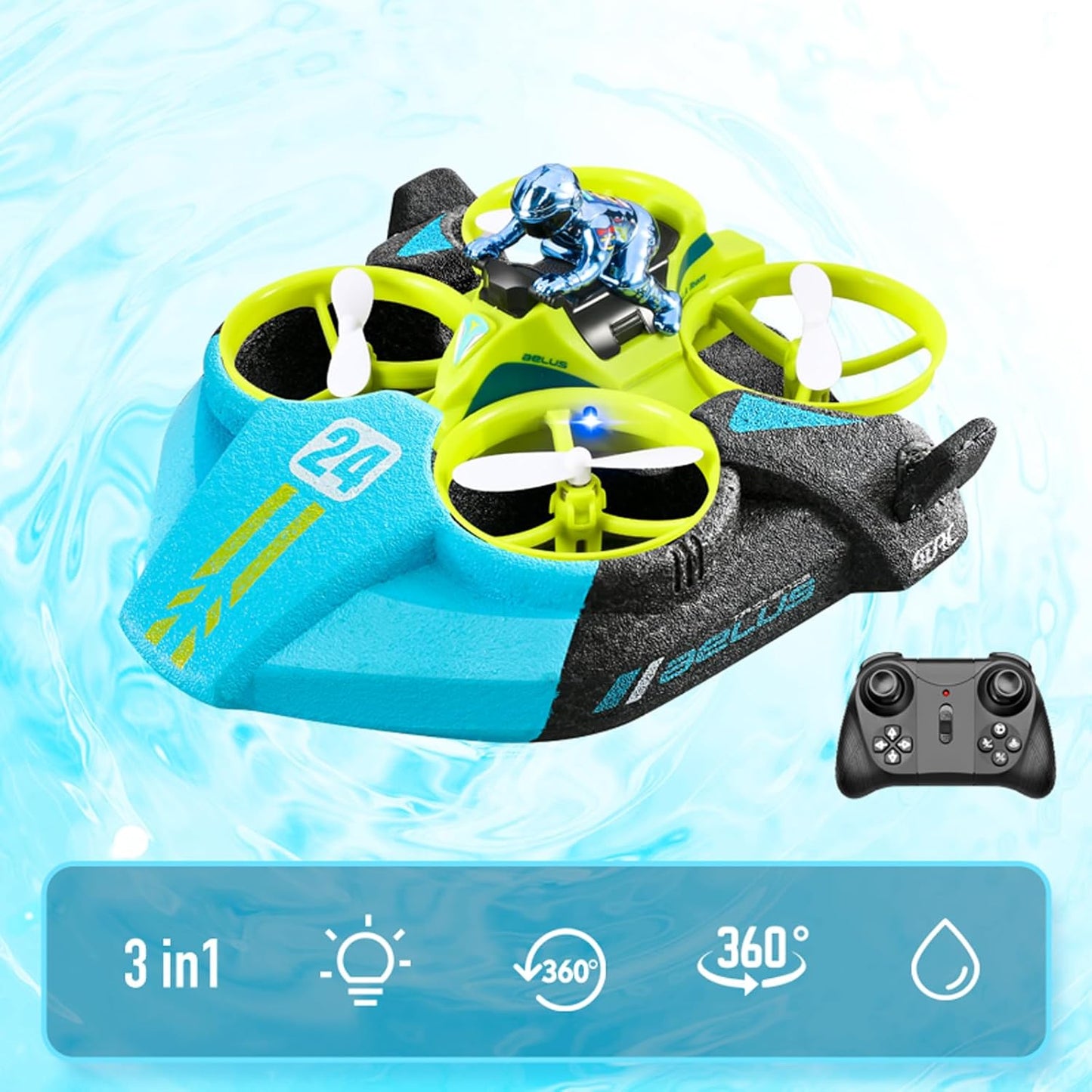 4DRC AELUS - 3 in 1 Ride - Land, Water and Sky