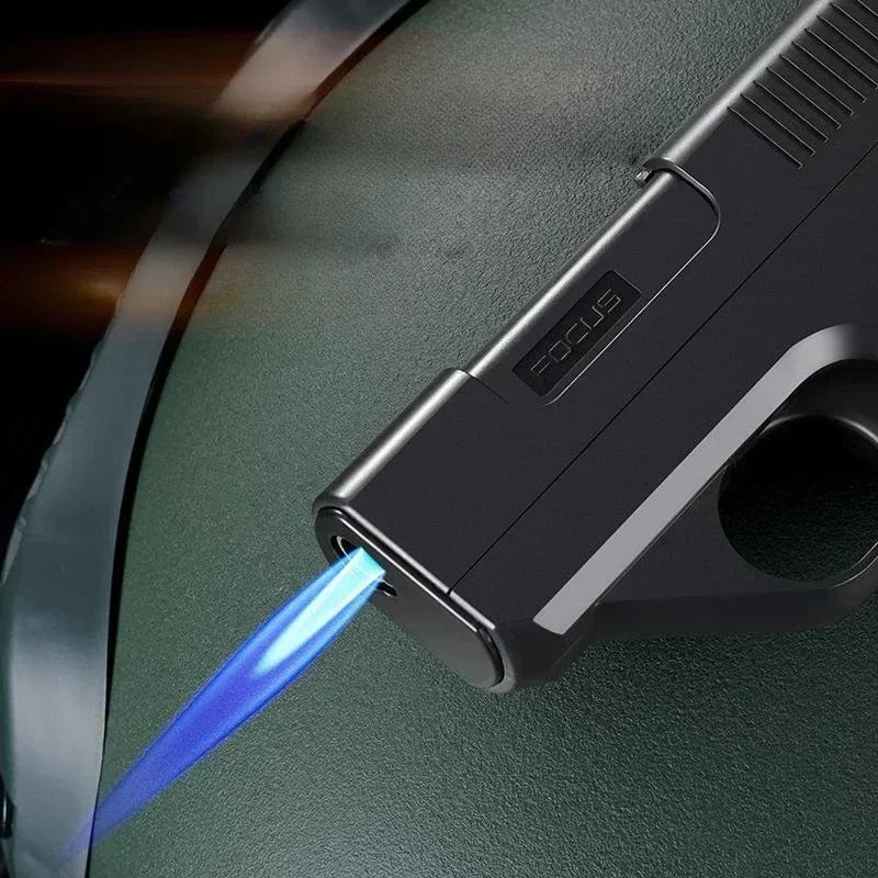 🔥 3-in-1 Premium Torch Lighter with Cigarette Holder & Flashlight | Powerful Windproof Blue Flame, Compact Pocket Design | BUY 1 GET 1 FREE