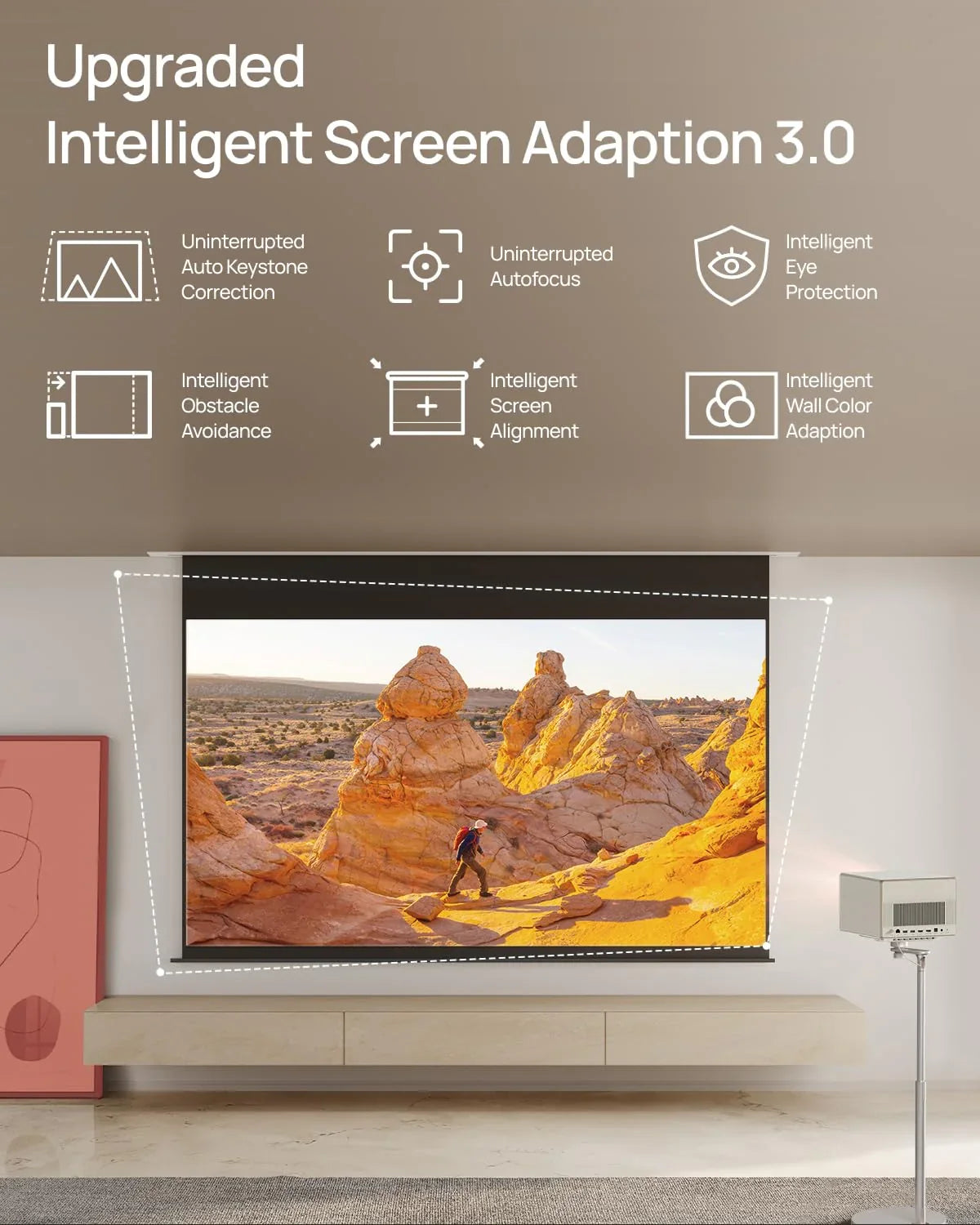 PocketBeam™ Mini Projector | Turn Any Wall Into a Big Screen