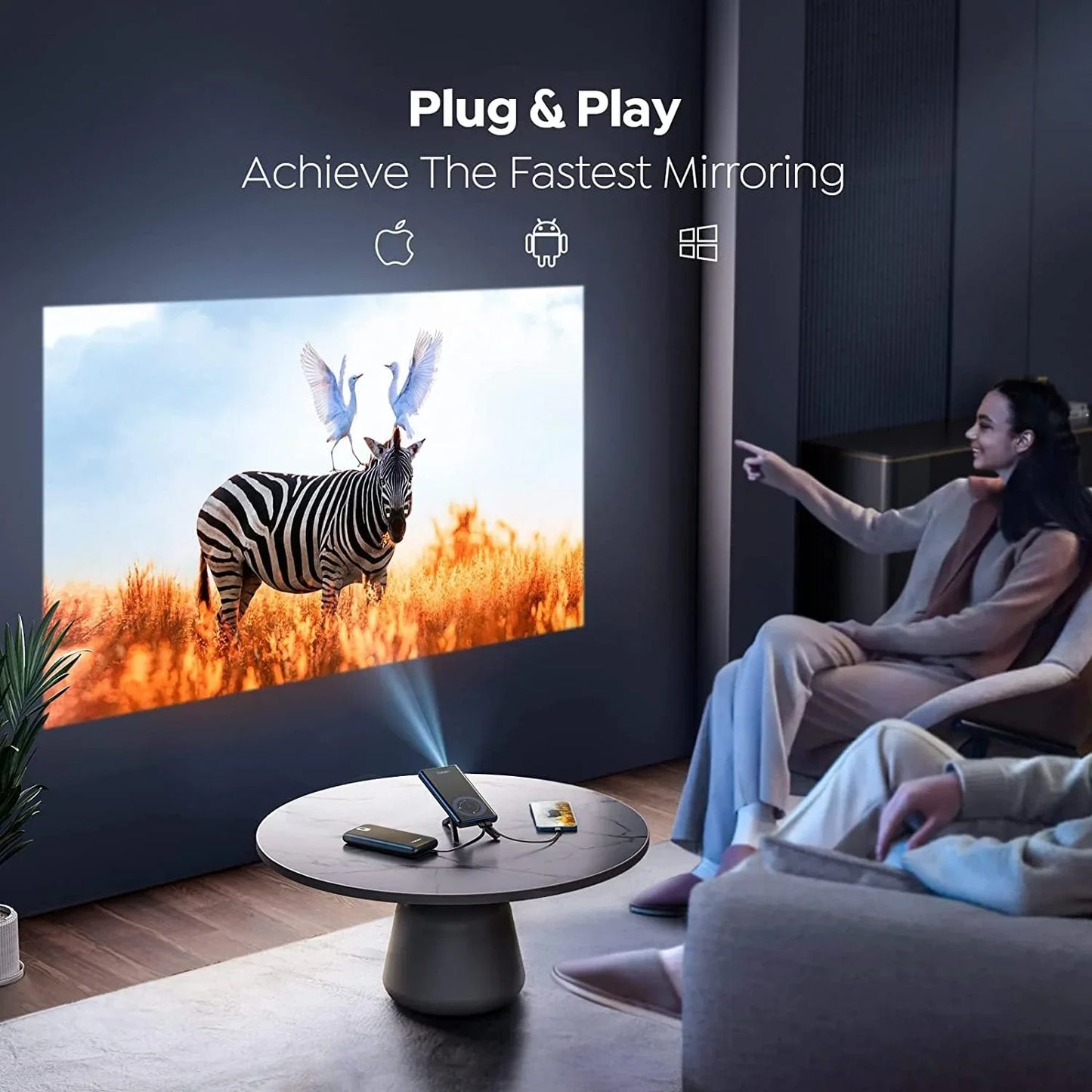 PocketBeam™ Mini Projector | Turn Any Wall Into a Big Screen