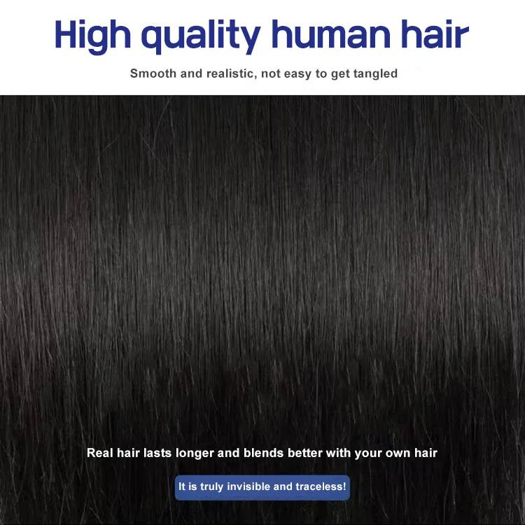 Full Head Men Hair Wig Easy to Use and Fit on Every Head Size Natural color
