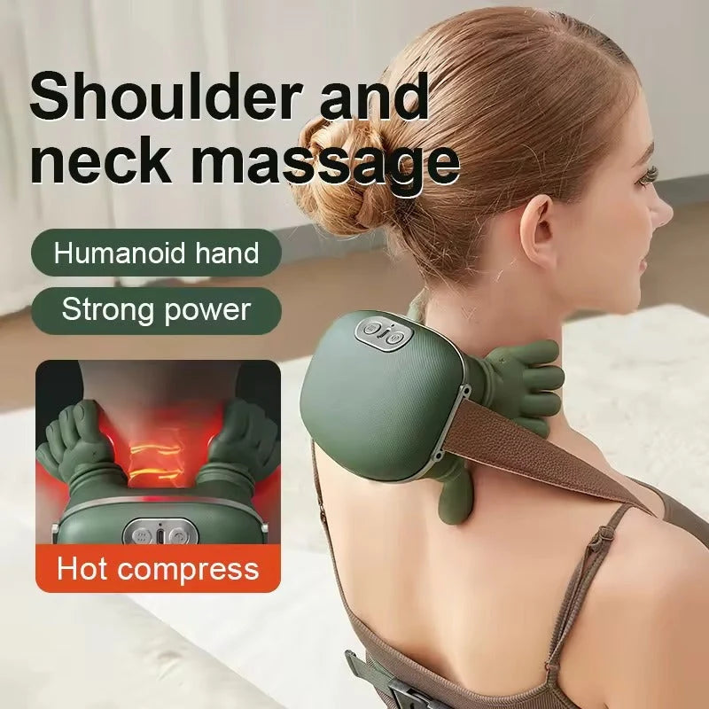 NeckEase™ Shiatsu Massager | Deep Tissue Massage with Soothing Heat